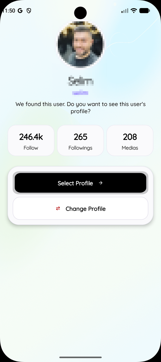 Profil onay ekranı